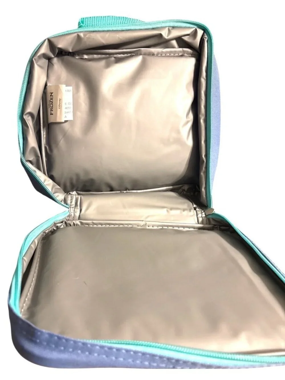 Disney Frozen Insulated Lunch Bag Elsa & Anna Design Blue Teal Kids Lunchbox BTS